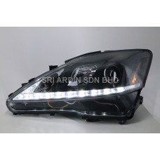 Lexus IS250 06-09 Black Projector Headlamp w LED